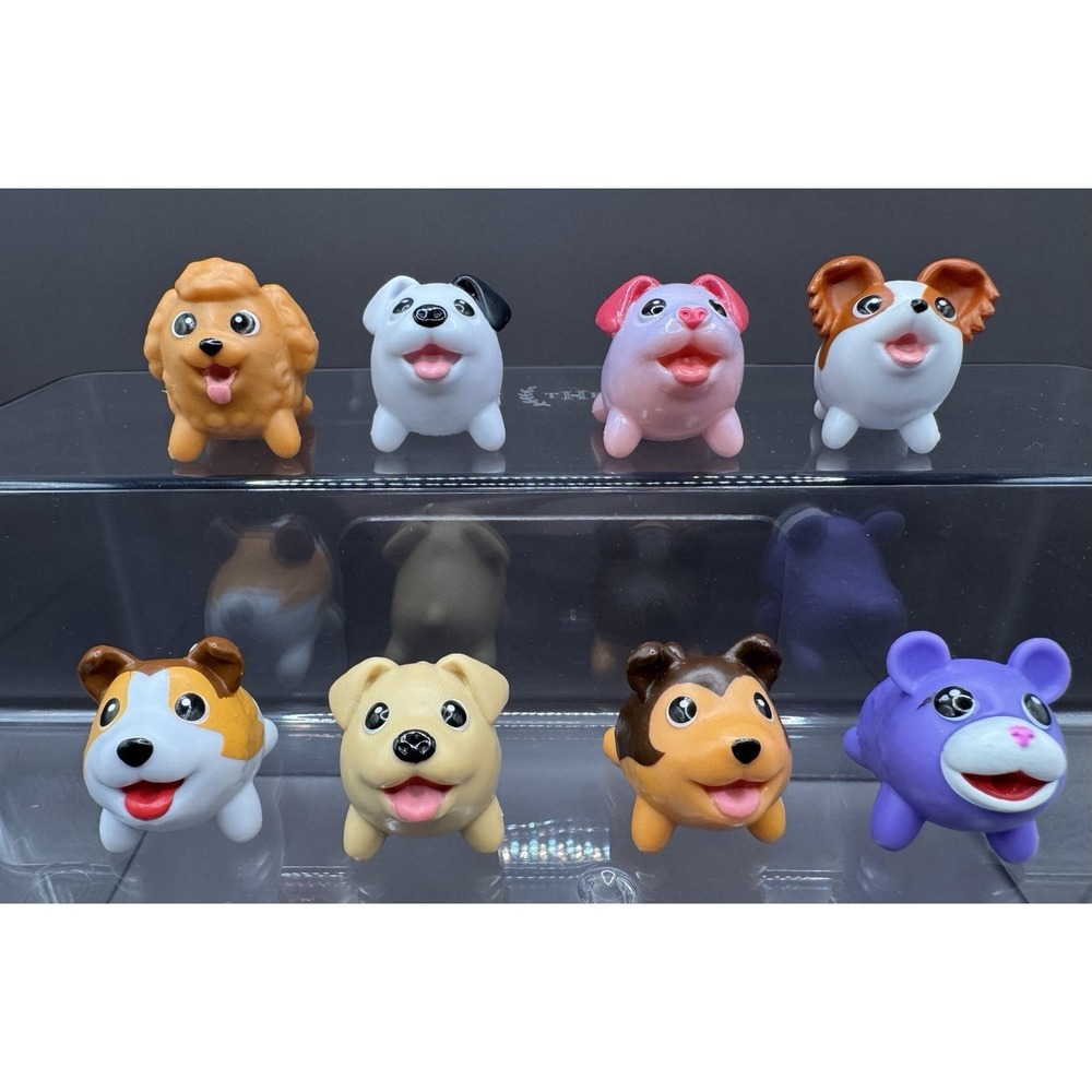 Spin Masters Chubby Puppies Lot Of 8 Miniature Figures Imaginative Play
